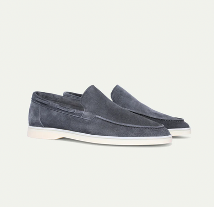 Herre Loafers I Ruskind Med Slip-on Design – Elegante Køresko Til Kontor, Fritid, Rejser Og Smart Casual Stil