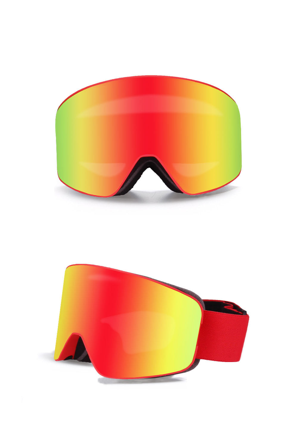 Herre Skibriller Med Dobbelt Linse, Anti-dug Og Uv-beskyttelse – Vindafvisende Snowboardbriller Til Ski, Snowboarding Og Udendørssport