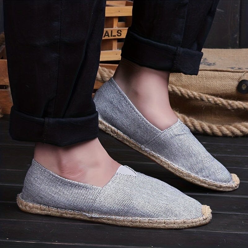 Herre Espadriller Med Let Design – Slip-on Sommersko Til Ferie, Strand, Fritid Og Hverdagsbrug