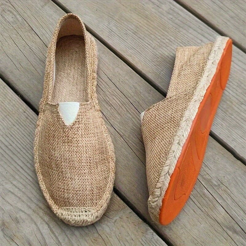 Herre Espadriller Med Let Design – Slip-on Sommersko Til Ferie, Strand, Fritid Og Hverdagsbrug