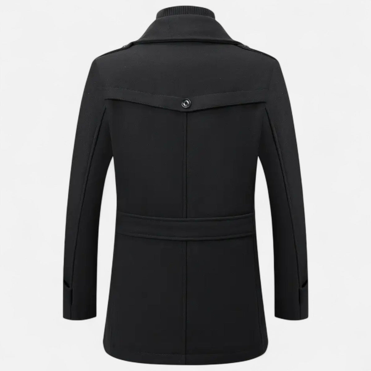 Męski płaszcz tweedowy slim fit – klasyczna odzież wierzchnia na jesień, zimę, do biura, na co dzień i w stylu smart casual