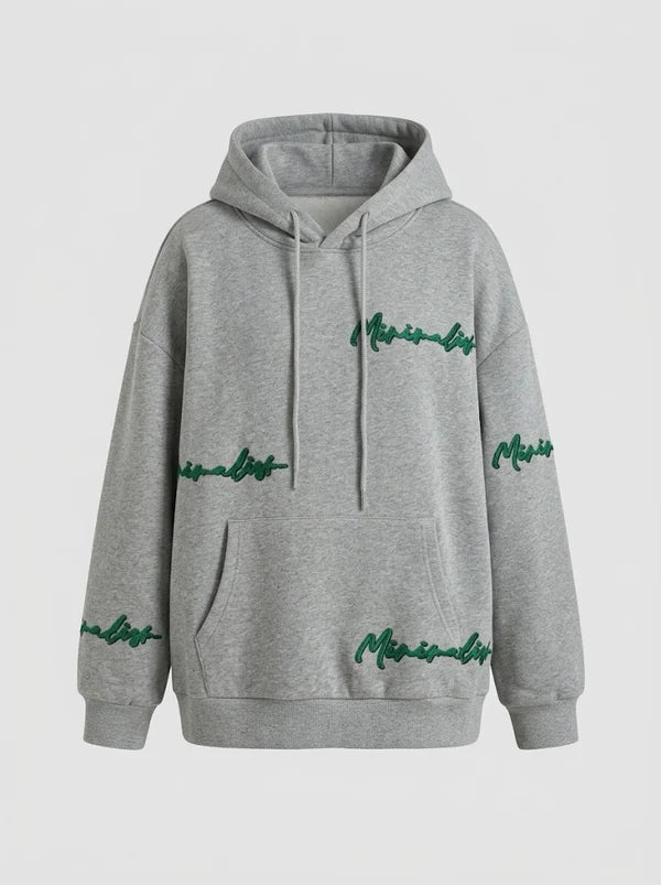 Sudadera con capucha extragrande para mujer, con estampado gráfico y mangas largas - Pulóver informal para uso diario, tiempo libre y estilo urbano