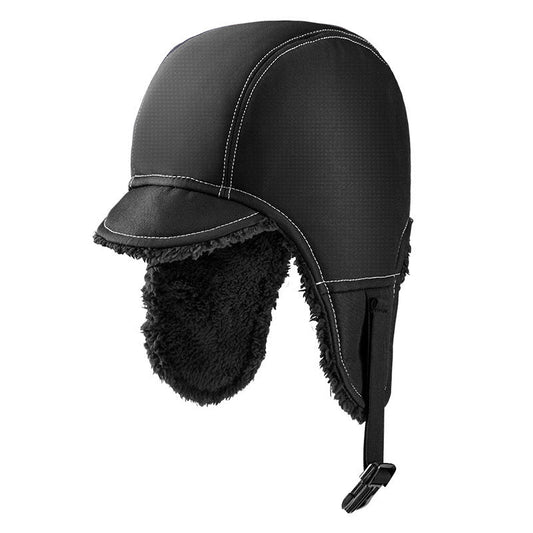 Women's Fleece-Lined Winter Cycling Hat with Windproof Ear Coverage and Adjustable Chin Strap – Warm Hat for Cycling, Outdoor Use and Cold Days
