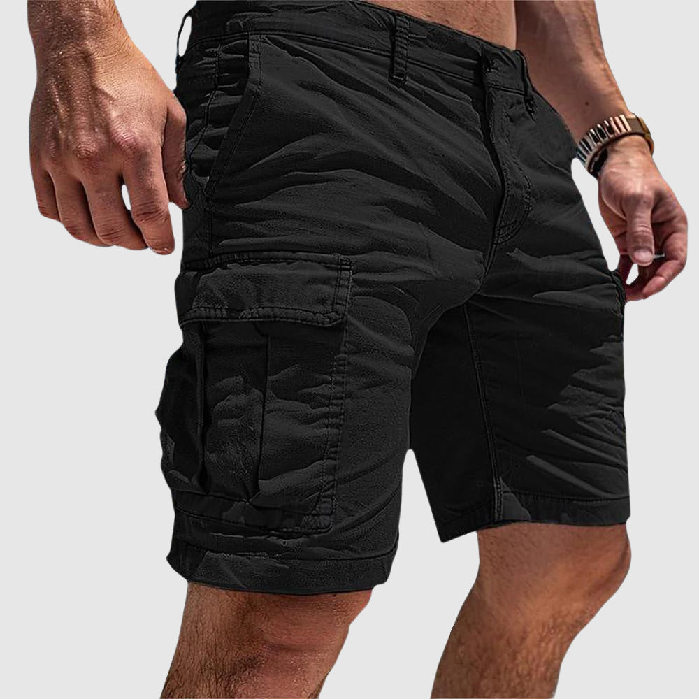 Herre Casual Cargoshorts – Knælang Sommerstil med Flere Lommer og Utility-Præg