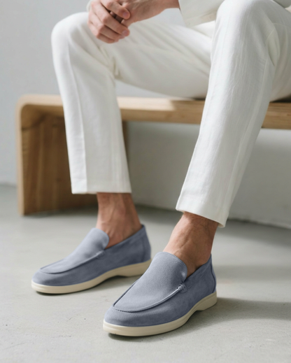 Herre Ruskindsinspirerede Slip-On Loafers Med Let Komfort