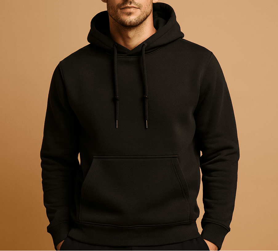 Herre Pullover-hættetrøje Med Snøre Og Kængurulomme – Komfortabel Sweatshirt Til Efterår, Vinter, Lag-på-lag Og Afslappet Hverdagsbrug