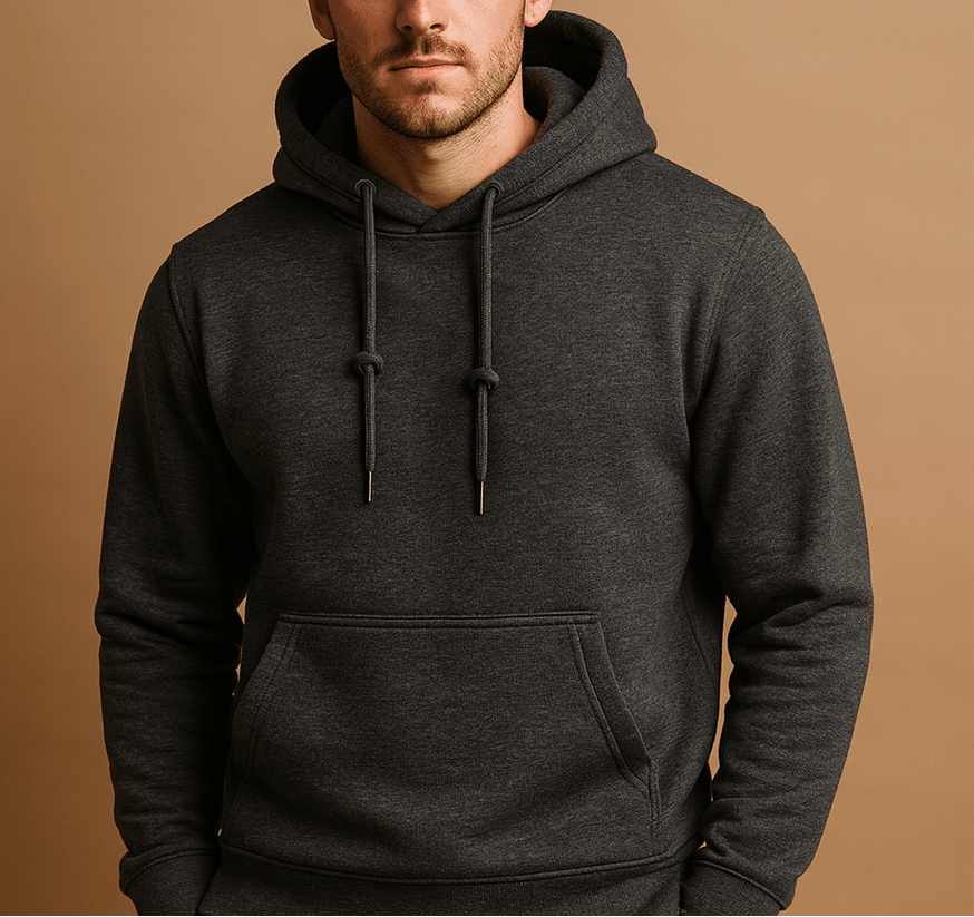 Herre Pullover-hættetrøje Med Snøre Og Kængurulomme – Komfortabel Sweatshirt Til Efterår, Vinter, Lag-på-lag Og Afslappet Hverdagsbrug