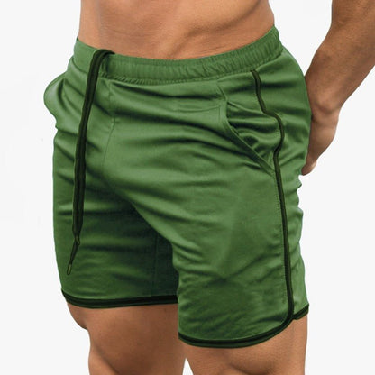 Pantaloni scurți ușori de antrenament pentru bărbați, cu talie elastică și șnur – pantaloni scurți sport comozi, cu buzunare laterale, pentru fitness și purtare casual de zi cu zi