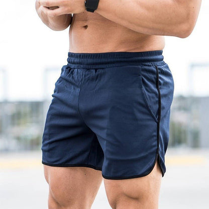 Pantaloni scurți ușori de antrenament pentru bărbați, cu talie elastică și șnur – pantaloni scurți sport comozi, cu buzunare laterale, pentru fitness și purtare casual de zi cu zi