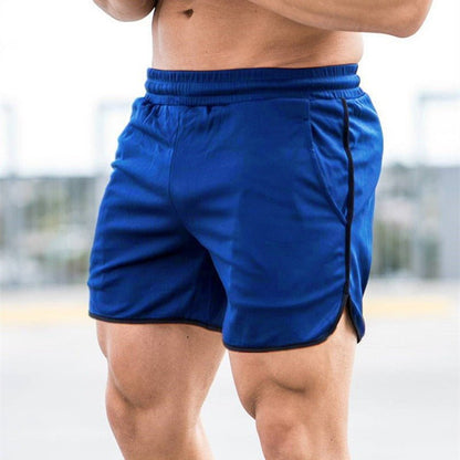 Pantaloni scurți ușori de antrenament pentru bărbați, cu talie elastică și șnur – pantaloni scurți sport comozi, cu buzunare laterale, pentru fitness și purtare casual de zi cu zi