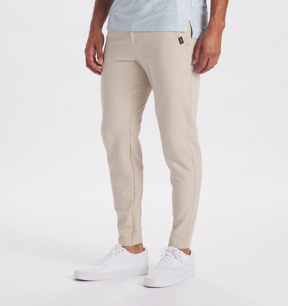 Pantalones de corte slim para hombre con elasticidad - Pantalones informales con perneras cónicas y bolsillos laterales para un uso diario cómodo y un estilo informal