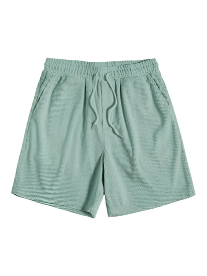 Set minimalist de vară pentru bărbați, cu cămașă cu mânecă scurtă și pantaloni scurți – Set ușor și respirabil din 2 piese pentru vacanță, timp liber, purtare zilnică și stil smart casual