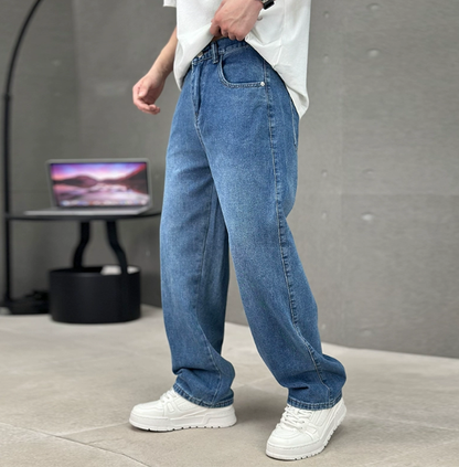 Pánské džíny straight fit – klasické kalhoty s pohodlným střihem pro každodenní nošení a stylové víkendové outfity