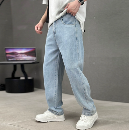 Pánské džíny straight fit – klasické kalhoty s pohodlným střihem pro každodenní nošení a stylové víkendové outfity