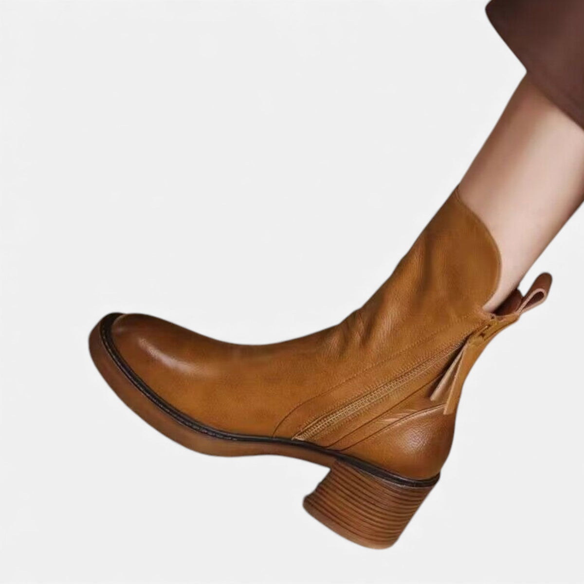 Damskie klasyczne skórzane botki w brytyjskim stylu – eleganckie obuwie na jesień, zimę, co dzień i w stylu smart casual