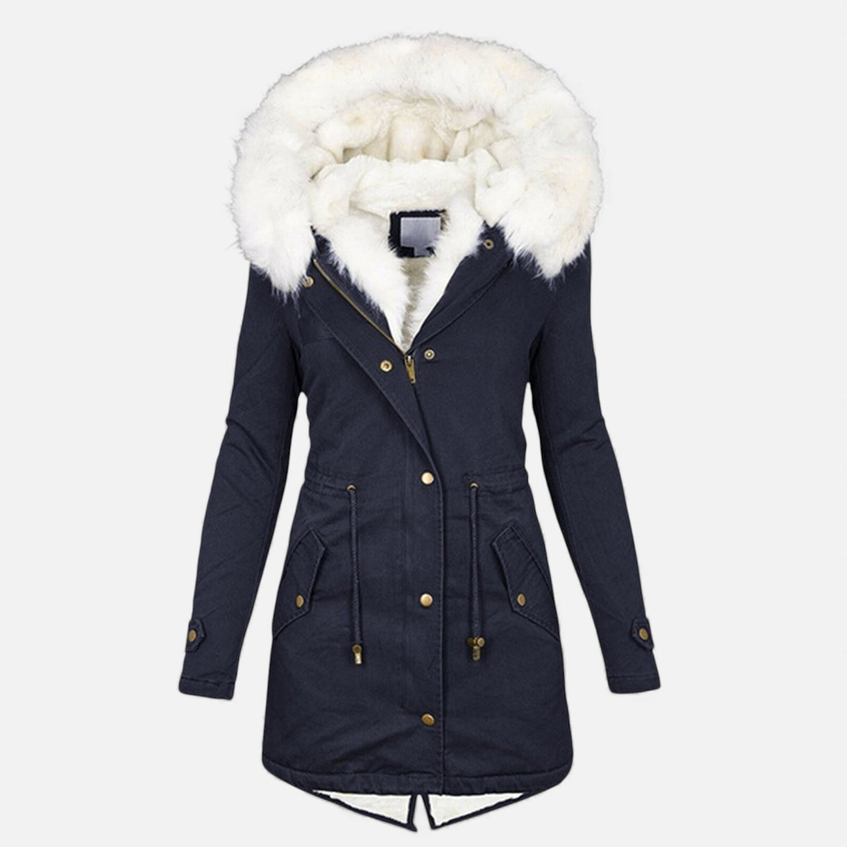Chaqueta de invierno clásica acolchada para mujer - Prenda de abrigo cálida para los días fríos, el día a día, el tiempo libre y actividades al aire libre