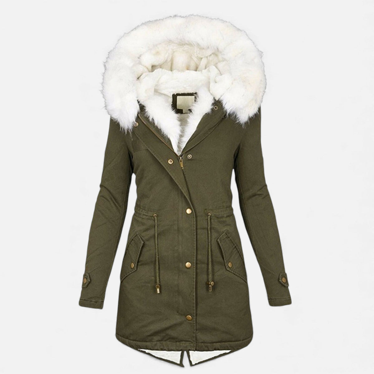 Chaqueta de invierno clásica acolchada para mujer - Prenda de abrigo cálida para los días fríos, el día a día, el tiempo libre y actividades al aire libre