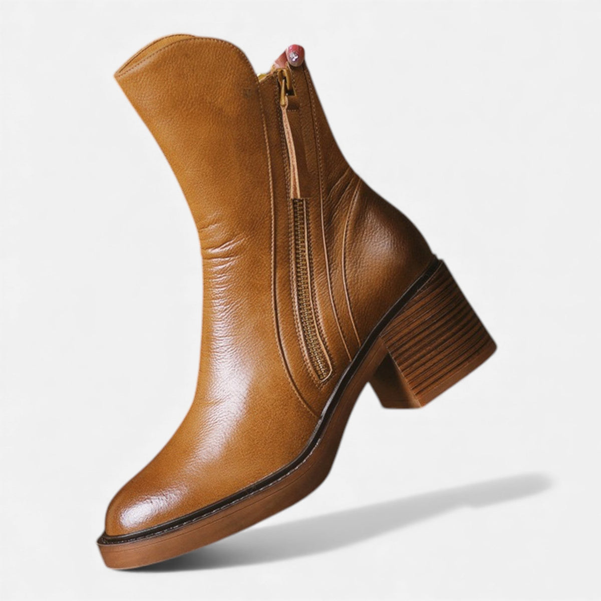 Damskie klasyczne skórzane botki w brytyjskim stylu – eleganckie obuwie na jesień, zimę, co dzień i w stylu smart casual