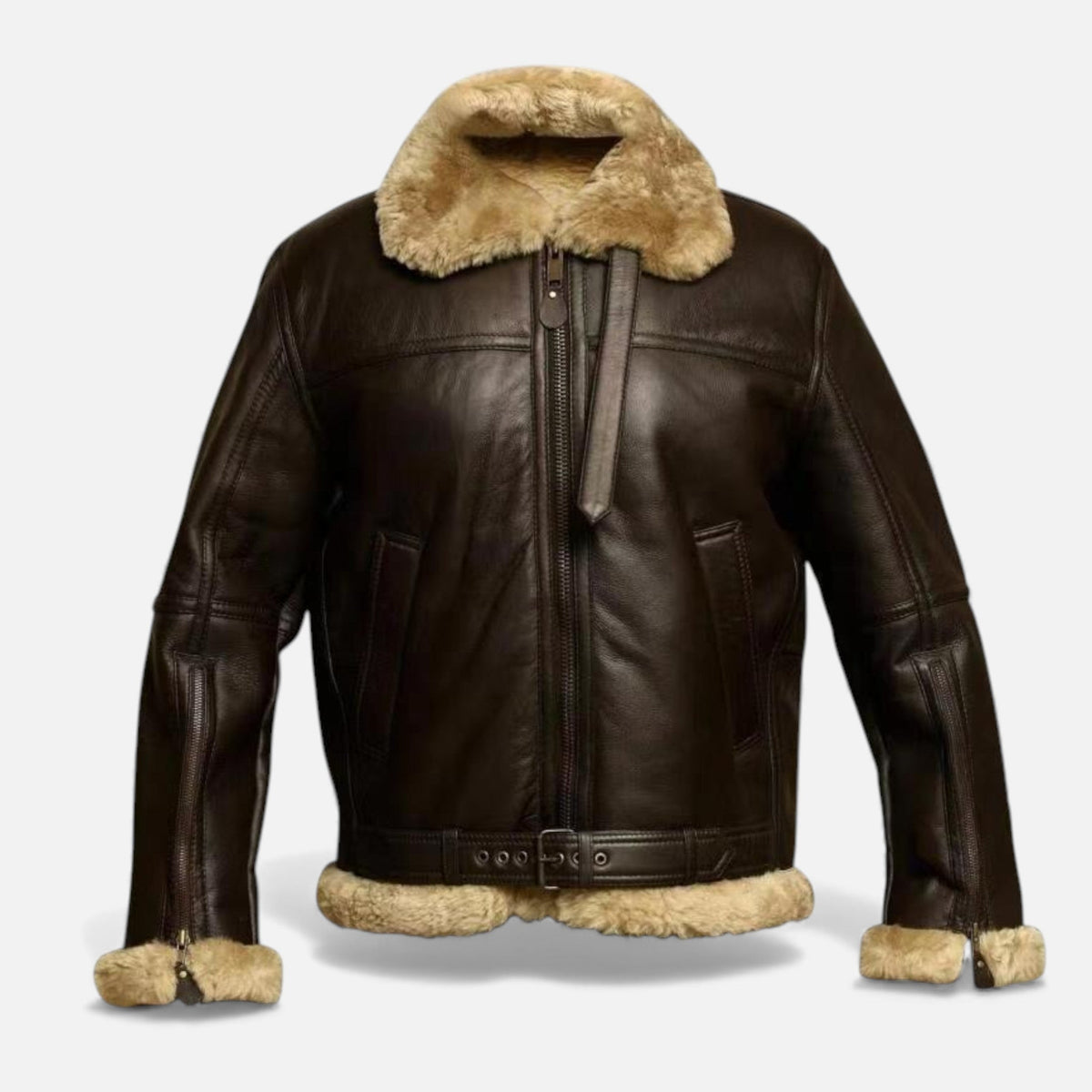 Men's Winter Jacket with Fur Lining - Classic Warm Jacket for Fall, Winter, Everyday Wear, and Outdoor Use
