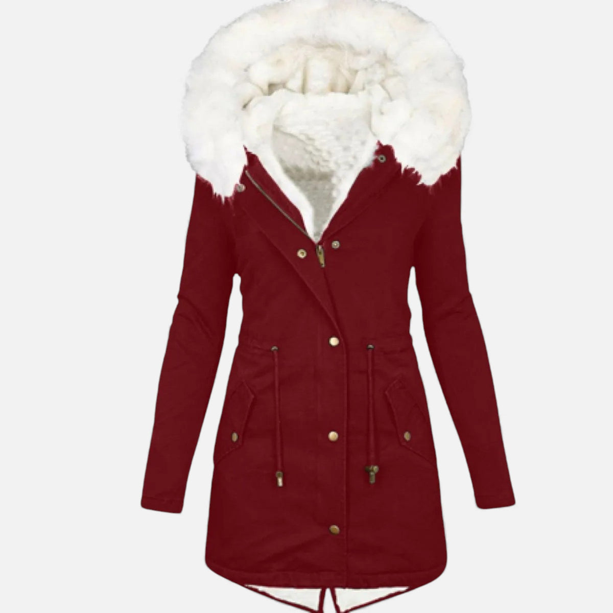 Chaqueta de invierno clásica acolchada para mujer - Prenda de abrigo cálida para los días fríos, el día a día, el tiempo libre y actividades al aire libre