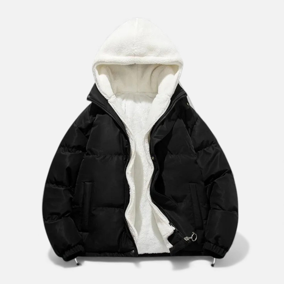 Men's Cotton Fleece Jacket - Classic Warm Winter Jacket for Fall, Winter, Everyday Wear, and Leisure
