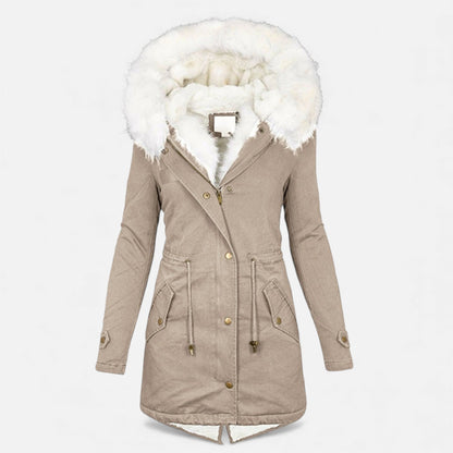 Chaqueta de invierno clásica acolchada para mujer - Prenda de abrigo cálida para los días fríos, el día a día, el tiempo libre y actividades al aire libre