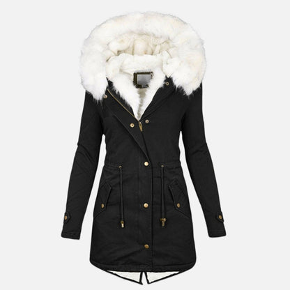 Chaqueta de invierno clásica acolchada para mujer - Prenda de abrigo cálida para los días fríos, el día a día, el tiempo libre y actividades al aire libre