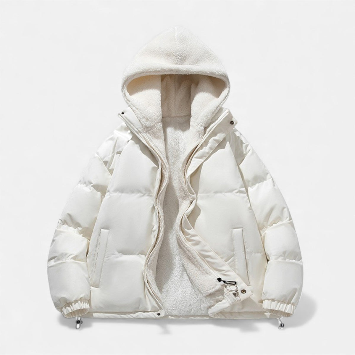 Men's Cotton Fleece Jacket - Classic Warm Winter Jacket for Fall, Winter, Everyday Wear, and Leisure
