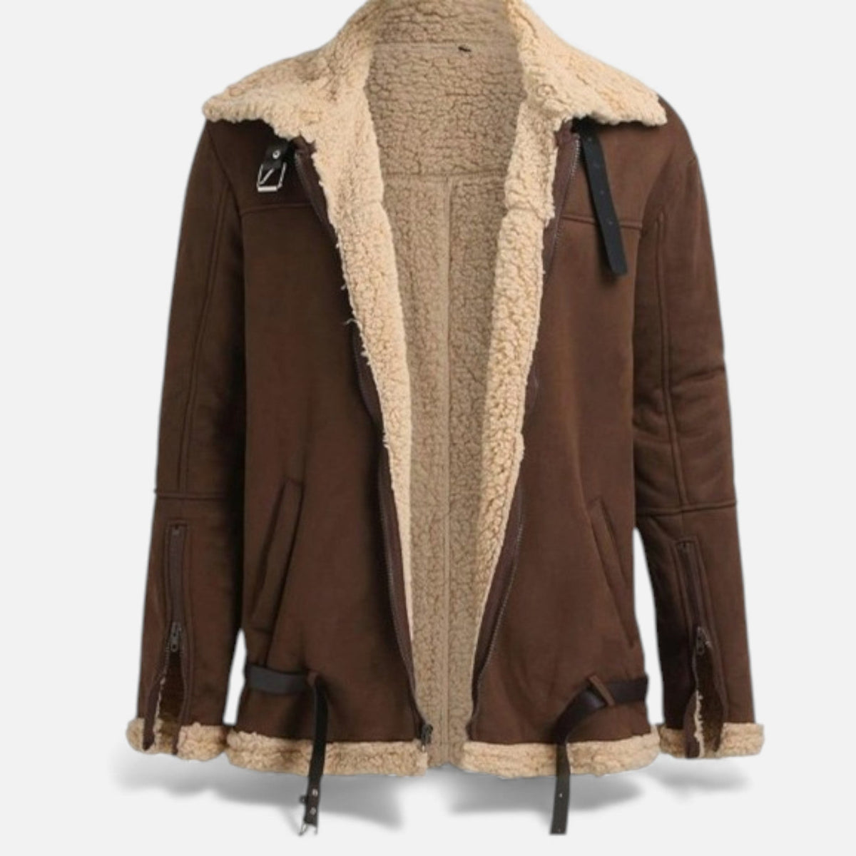 Men's Winter Jacket with Fur Lining - Classic Warm Jacket for Fall, Winter, Everyday Wear, and Outdoor Use