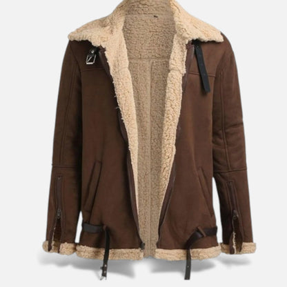 Men's Winter Jacket with Fur Lining - Classic Warm Jacket for Fall, Winter, Everyday Wear, and Outdoor Use