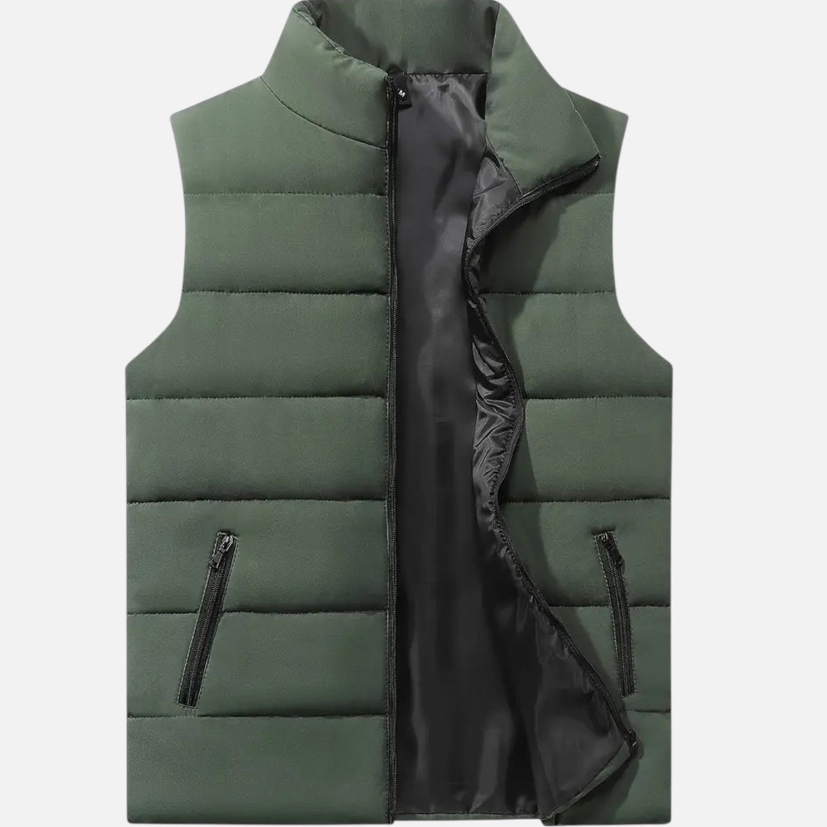 Men's Quilted Winter Vest - Warm Layered Outerwear for Fall, Winter, Everyday Wear, and Leisure