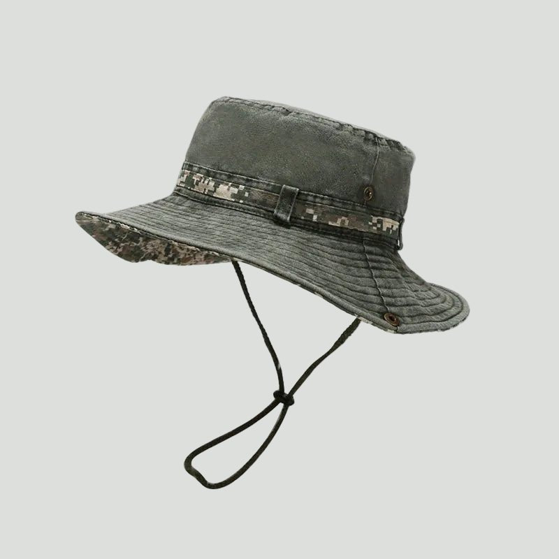 Herre Boonie-solhat I Bomuld Med Bred Skygge – Justerbar Outdoorhat Med Hagerem Til Fiskeri, Vandreture, Jagt Og Rejser