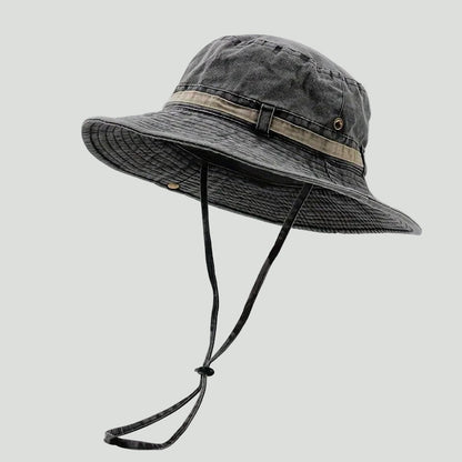 Herre Boonie-solhat I Bomuld Med Bred Skygge – Justerbar Outdoorhat Med Hagerem Til Fiskeri, Vandreture, Jagt Og Rejser