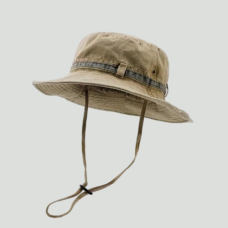 Herre Boonie-solhat I Bomuld Med Bred Skygge – Justerbar Outdoorhat Med Hagerem Til Fiskeri, Vandreture, Jagt Og Rejser