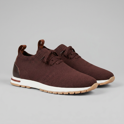 Herre Sneakers Med Strikket Overdel Og Snøredetaljer – Stilfulde Hverdagssko Til Fritid, Gåture Og Smart Casual Stil