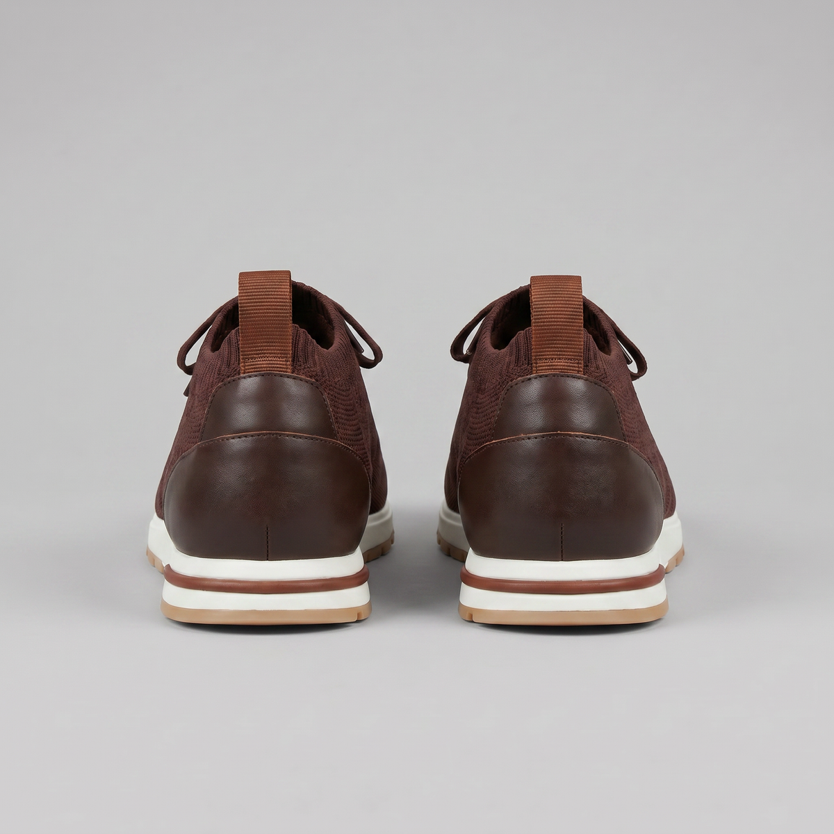 Herre Sneakers Med Strikket Overdel Og Snøredetaljer – Stilfulde Hverdagssko Til Fritid, Gåture Og Smart Casual Stil