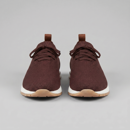 Herre Sneakers Med Strikket Overdel Og Snøredetaljer – Stilfulde Hverdagssko Til Fritid, Gåture Og Smart Casual Stil