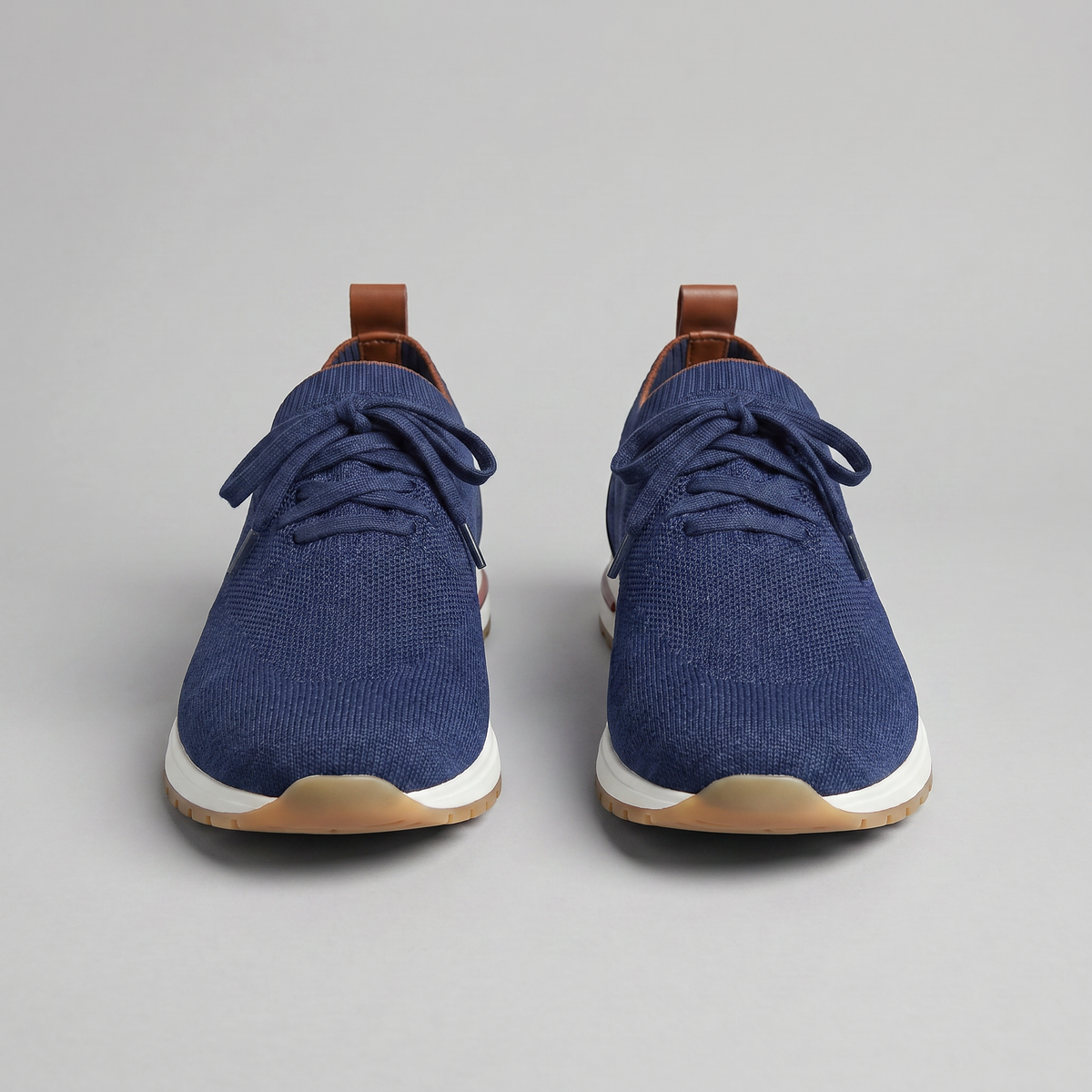 Herre Sneakers Med Strikket Overdel Og Snøredetaljer – Stilfulde Hverdagssko Til Fritid, Gåture Og Smart Casual Stil