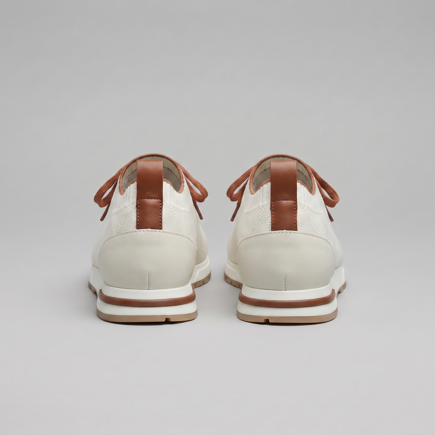 Herre Sneakers Med Strikket Overdel Og Snøredetaljer – Stilfulde Hverdagssko Til Fritid, Gåture Og Smart Casual Stil