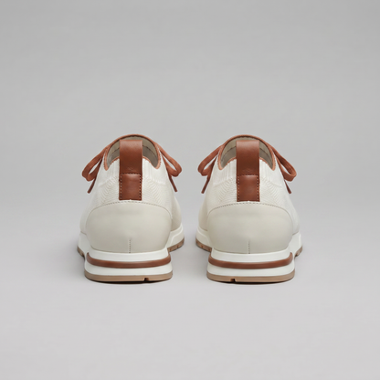 Herre Sneakers Med Strikket Overdel Og Snøredetaljer – Stilfulde Hverdagssko Til Fritid, Gåture Og Smart Casual Stil