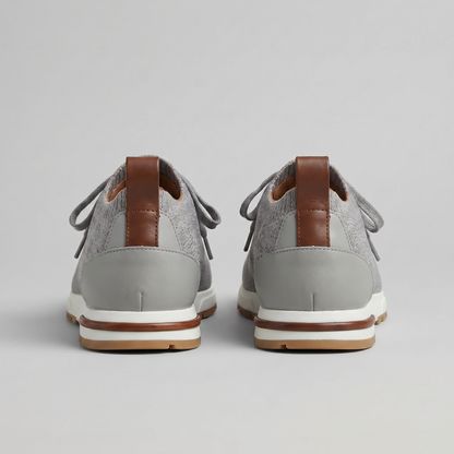 Herre Sneakers Med Strikket Overdel Og Snøredetaljer – Stilfulde Hverdagssko Til Fritid, Gåture Og Smart Casual Stil