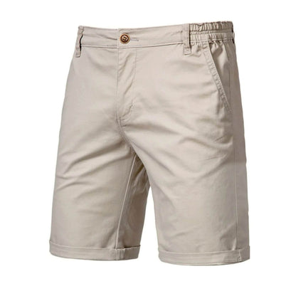 Men's chino shorts with elastic waistband – casual shorts with a smart-casual fit for summer, holidays, and everyday wear