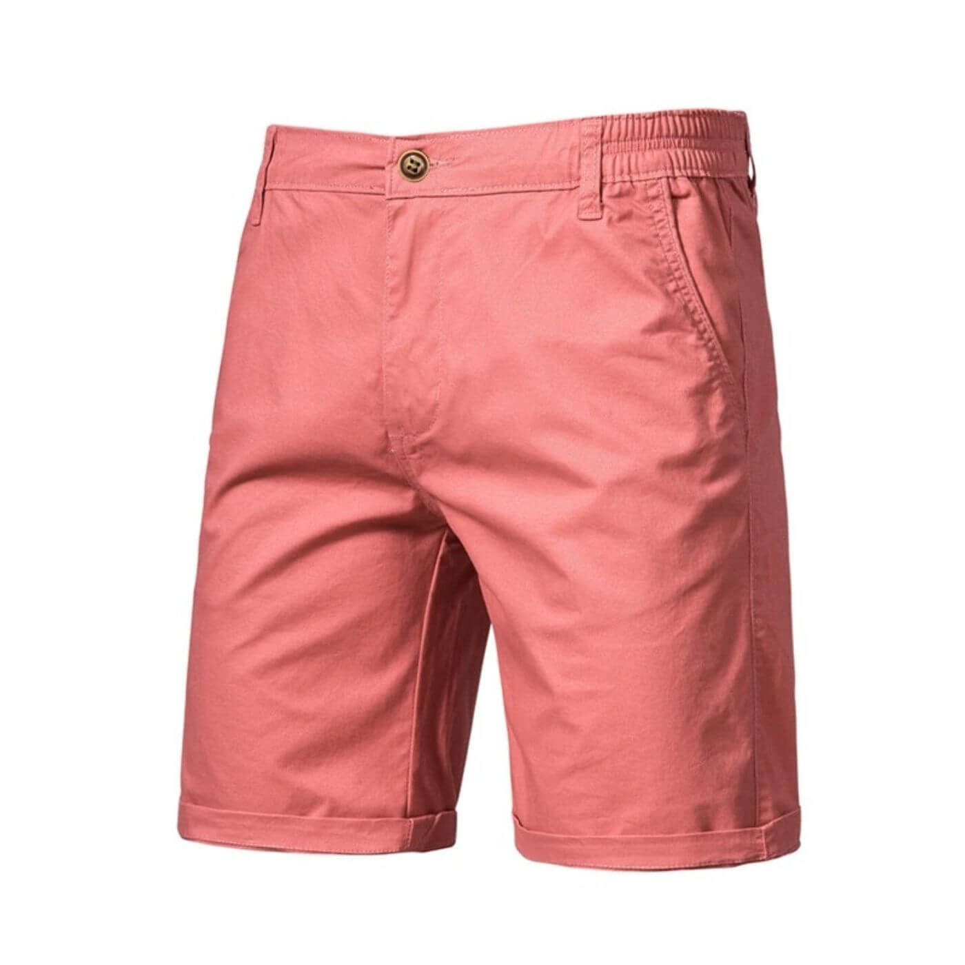 Men's chino shorts with elastic waistband – casual shorts with a smart-casual fit for summer, holidays, and everyday wear