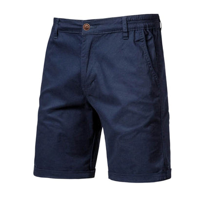 Men's chino shorts with elastic waistband – casual shorts with a smart-casual fit for summer, holidays, and everyday wear