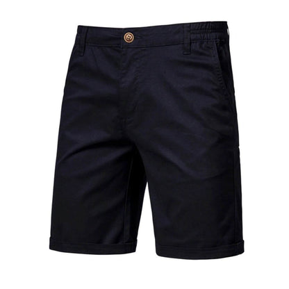 Men's chino shorts with elastic waistband – casual shorts with a smart-casual fit for summer, holidays, and everyday wear