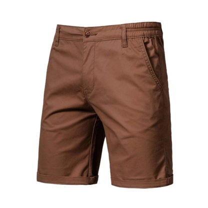 Men's chino shorts with elastic waistband – casual shorts with a smart-casual fit for summer, holidays, and everyday wear