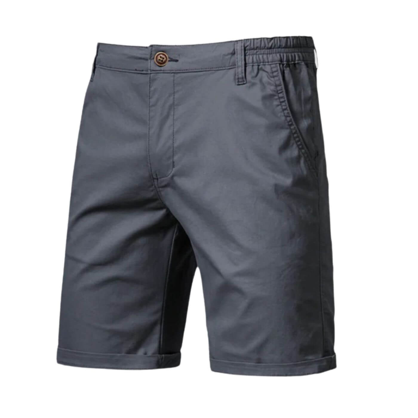 Men's chino shorts with elastic waistband – casual shorts with a smart-casual fit for summer, holidays, and everyday wear