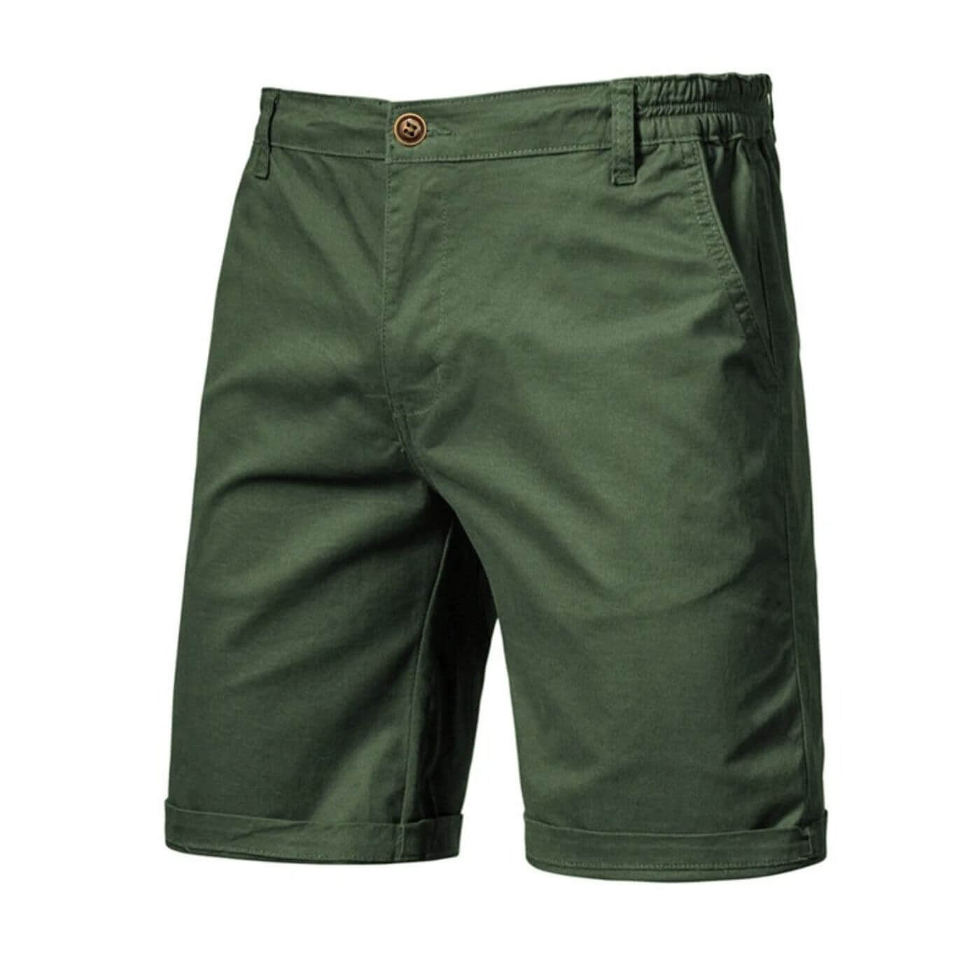 Men's chino shorts with elastic waistband – casual shorts with a smart-casual fit for summer, holidays, and everyday wear