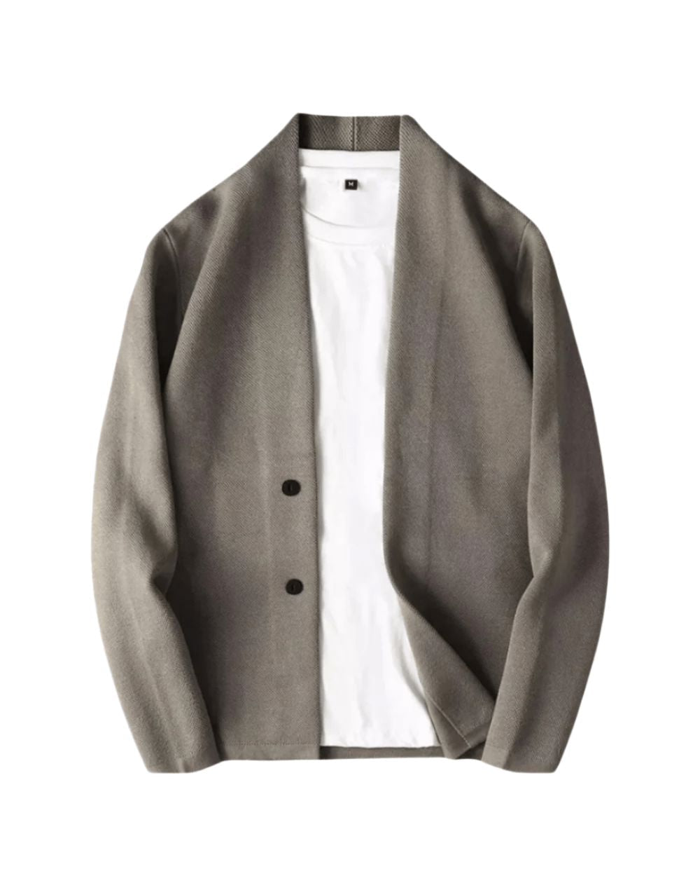 Herre Blød Ustruktureret Blazer – Afslappet Jakke Med To Knapper Til Smart Casual Påklædning