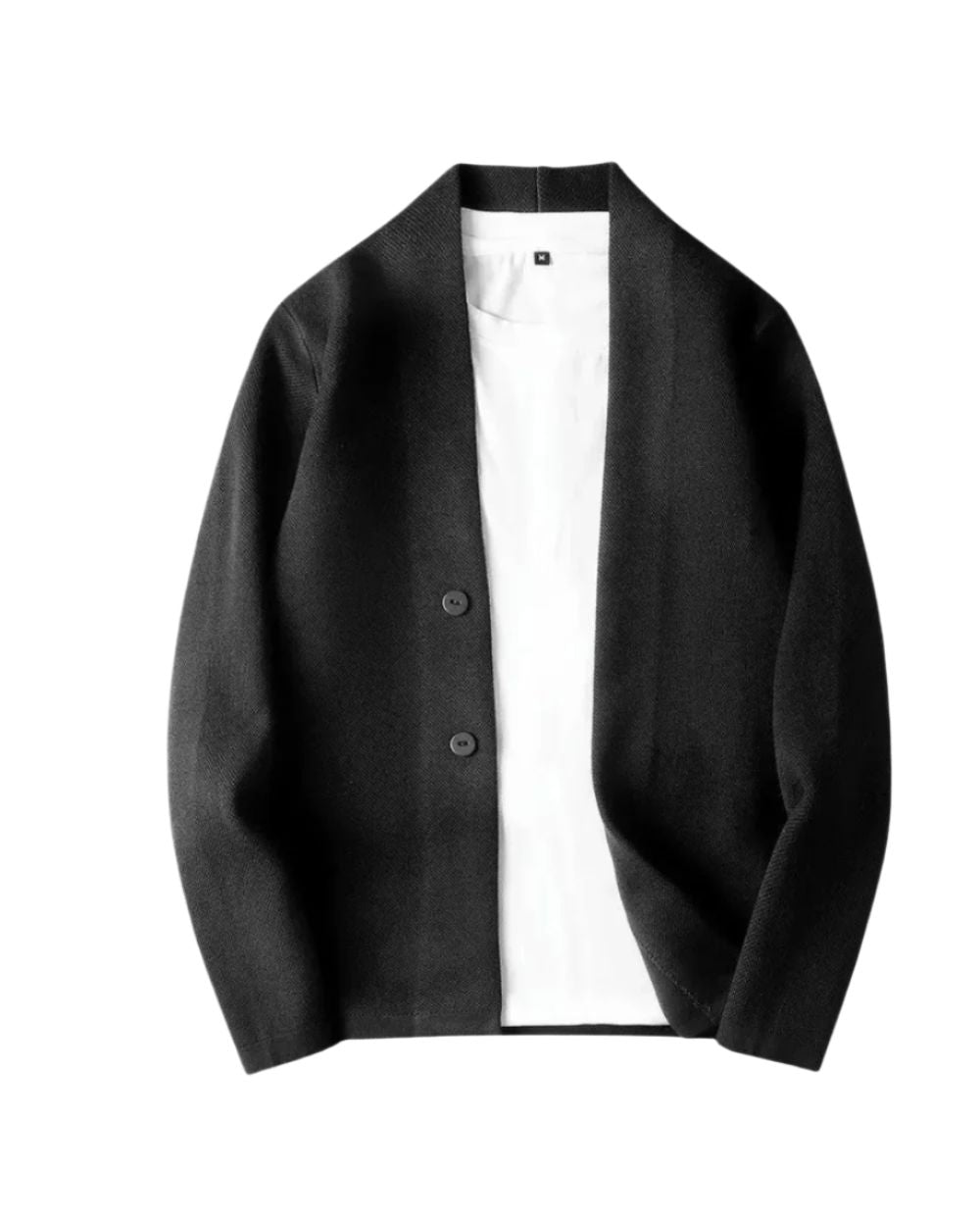Herre Blød Ustruktureret Blazer – Afslappet Jakke Med To Knapper Til Smart Casual Påklædning